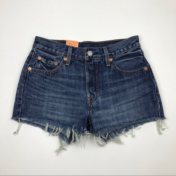 Vintage Levi’s 501 High Waist Jean Shorts - Picture 2 of 5